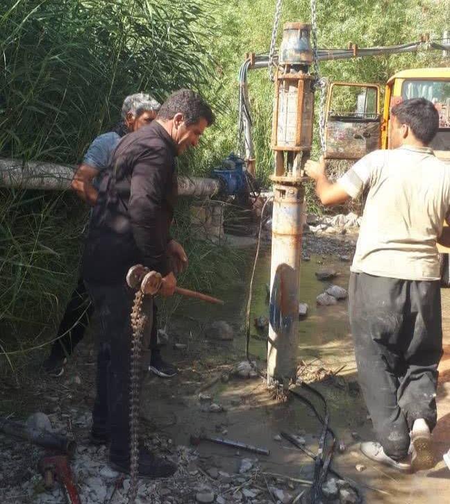 تأمین آب پایدار بخشی از شهر آبدانان با تعویض الکتروپمپ مجتمع آبرسانی سراب