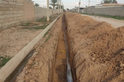 اتمام شبکه جدید توزیع آب روستای ولیعصر دهلران با اجرای ۱۲ کیلومتر خط لوله